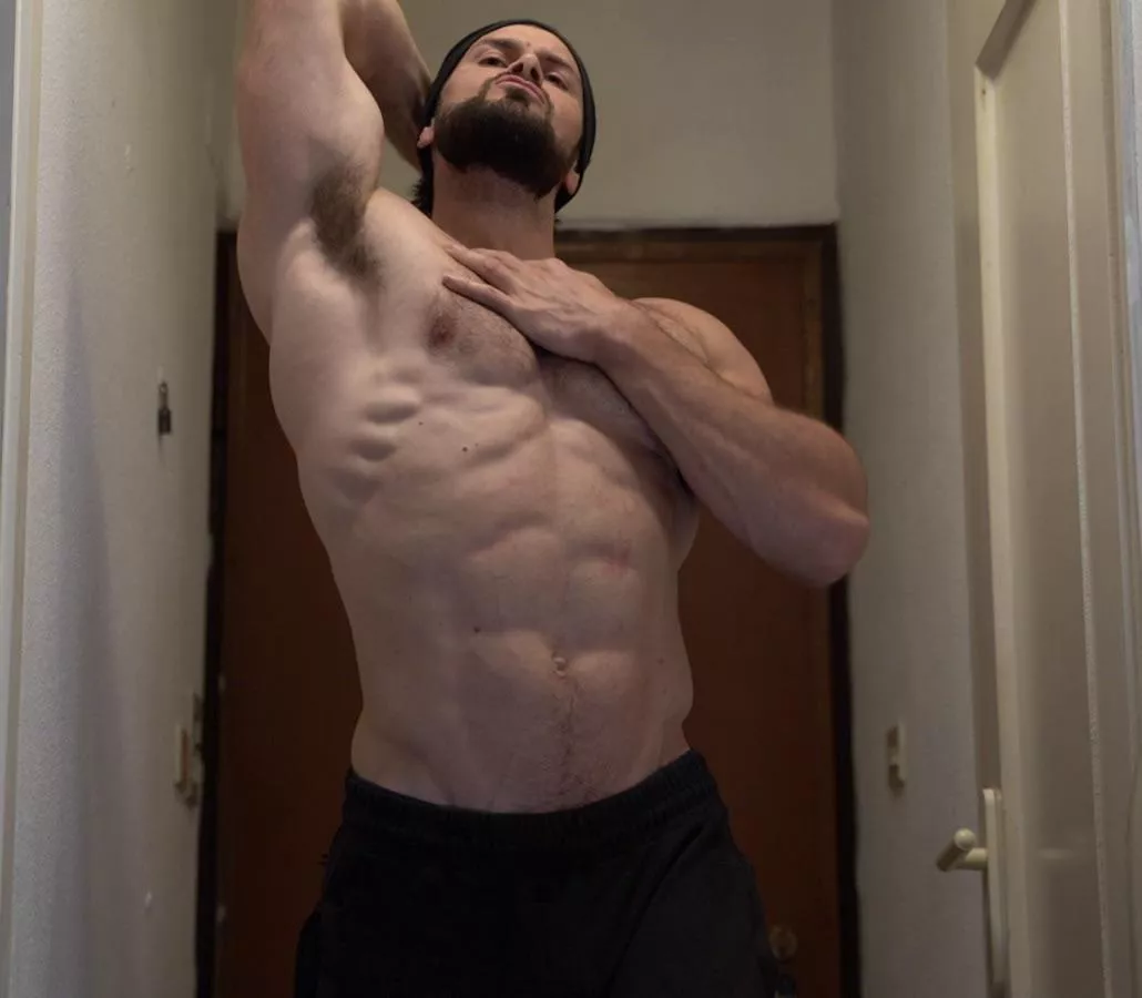 Sniff boy sniff. posted by beastmuscleshow