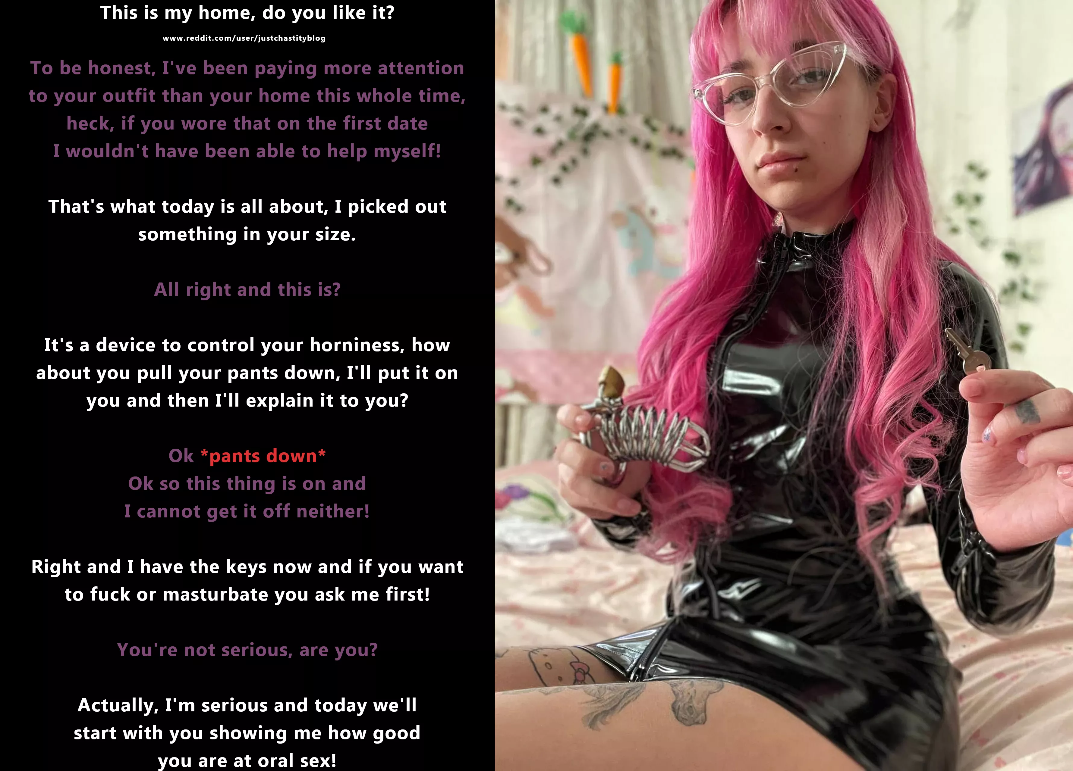 The third date holds some surprises! posted by justchastityblog