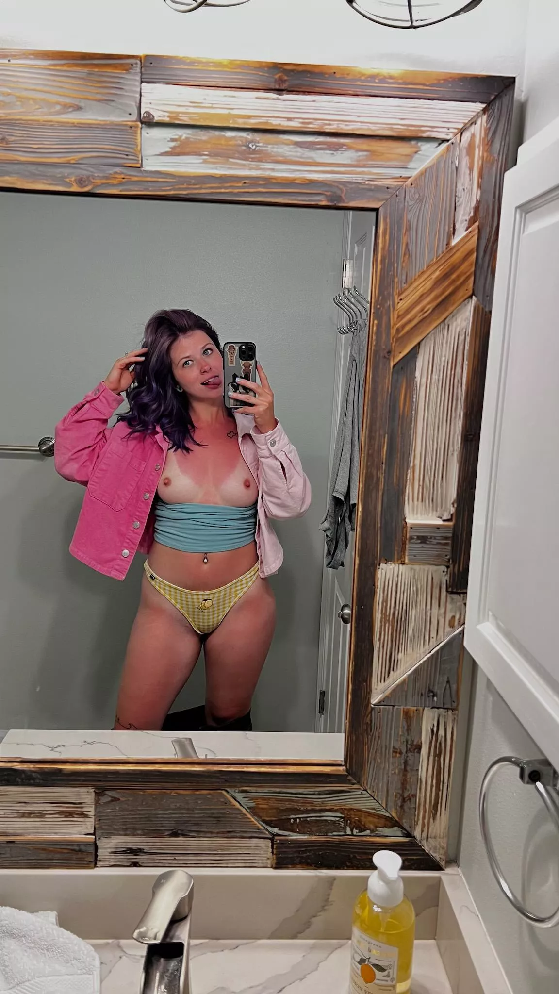 Titties and tanlines. [Image] posted by Young_Fun