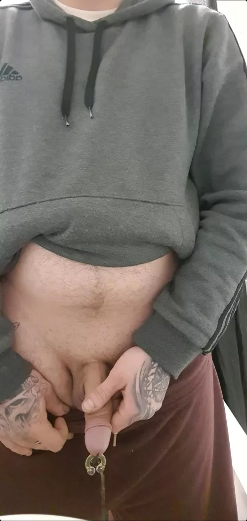 Anyone willing to have my big floppy pierced cock piss all over them? by hugeNdpierced