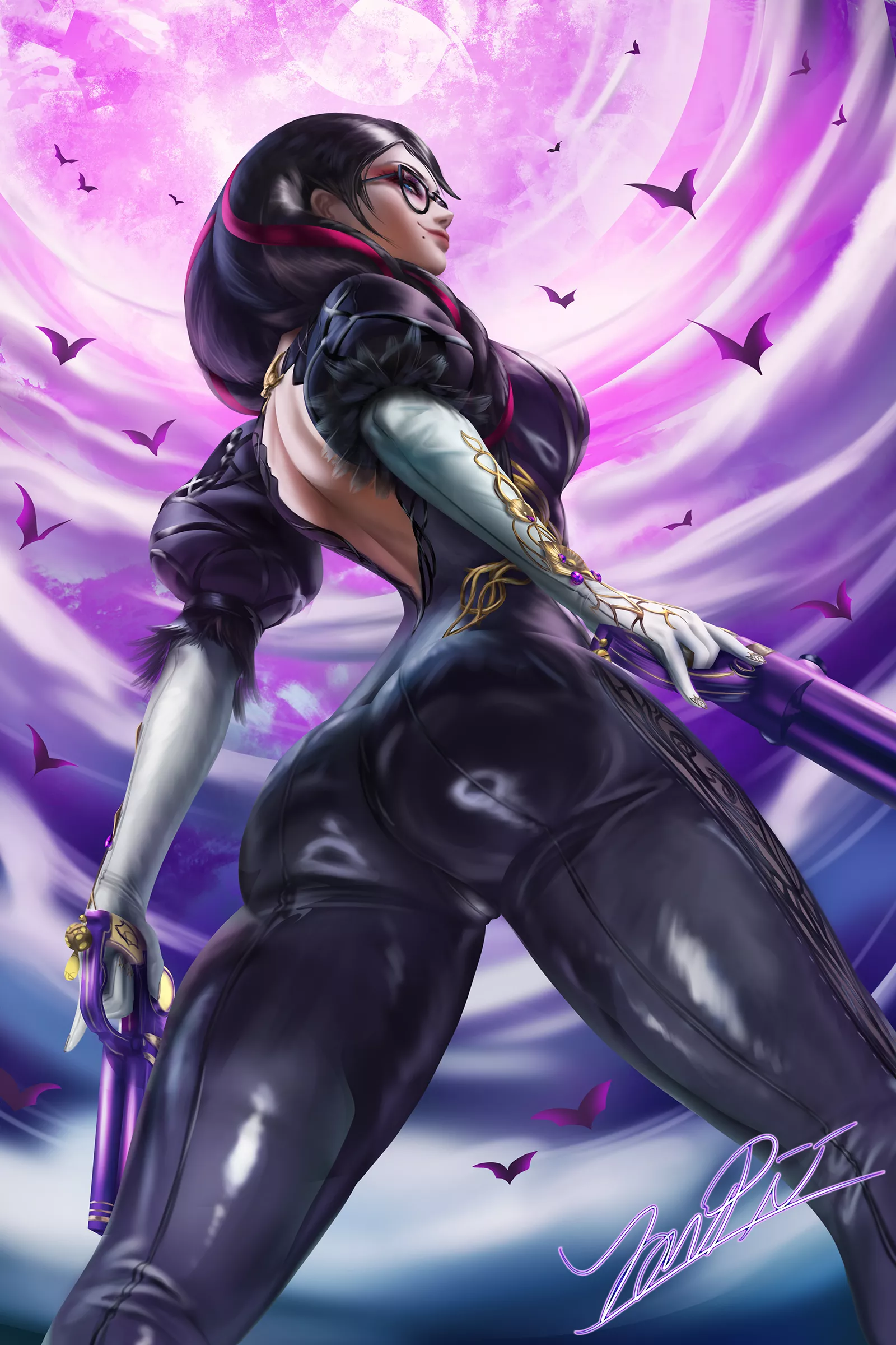 Bayonetta From Below (yonpii ) [Bayonetta] posted by sequence_string