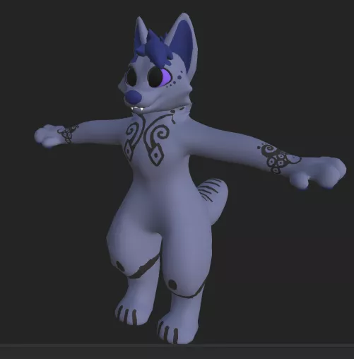 been working on my first vrchat avatar oc and looking for some friends <3 by ArmadilloNatural6231