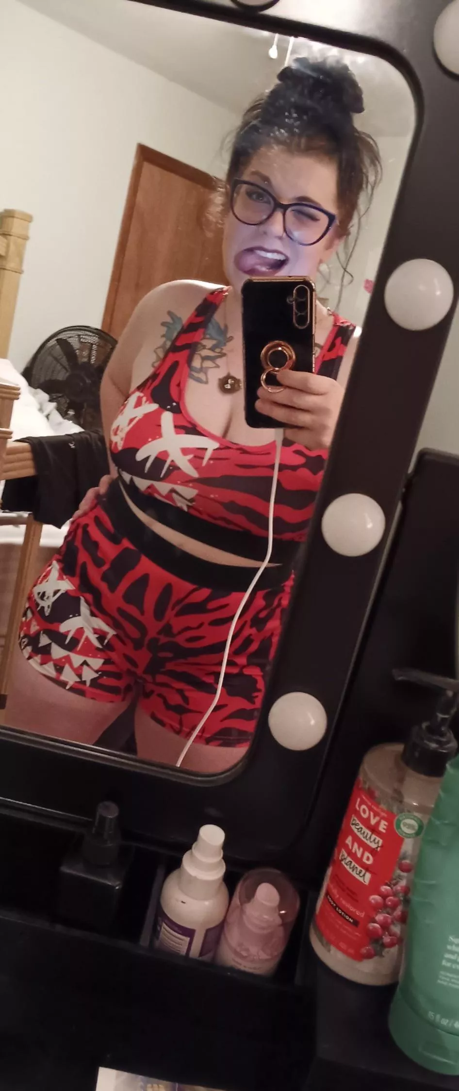 Being silly trying on new stuff I got posted by SJclueless