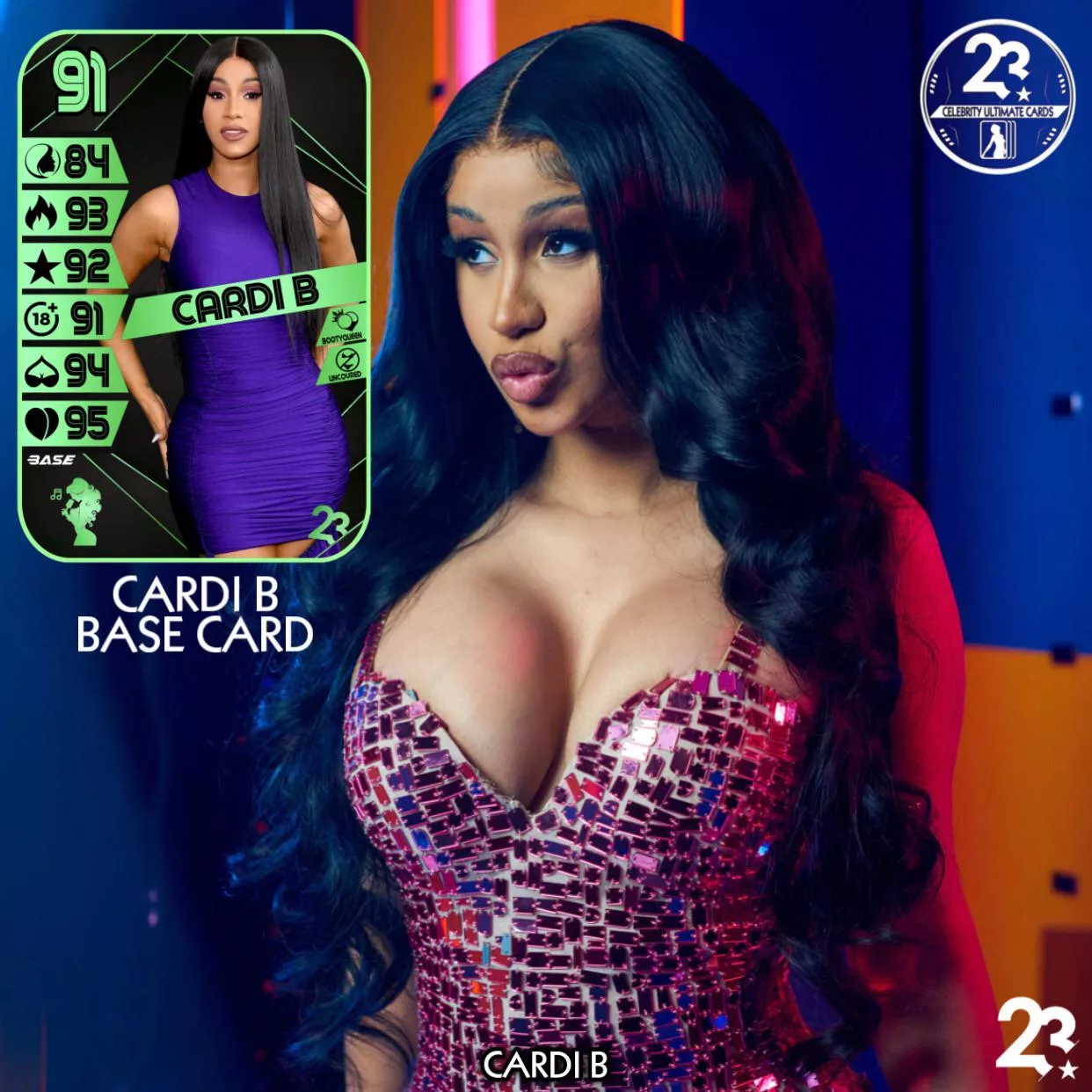 〽️ Celebrity Ultimate Cards .. 🎙 Cardi B Official Base Card ! posted by CelebUltiCards