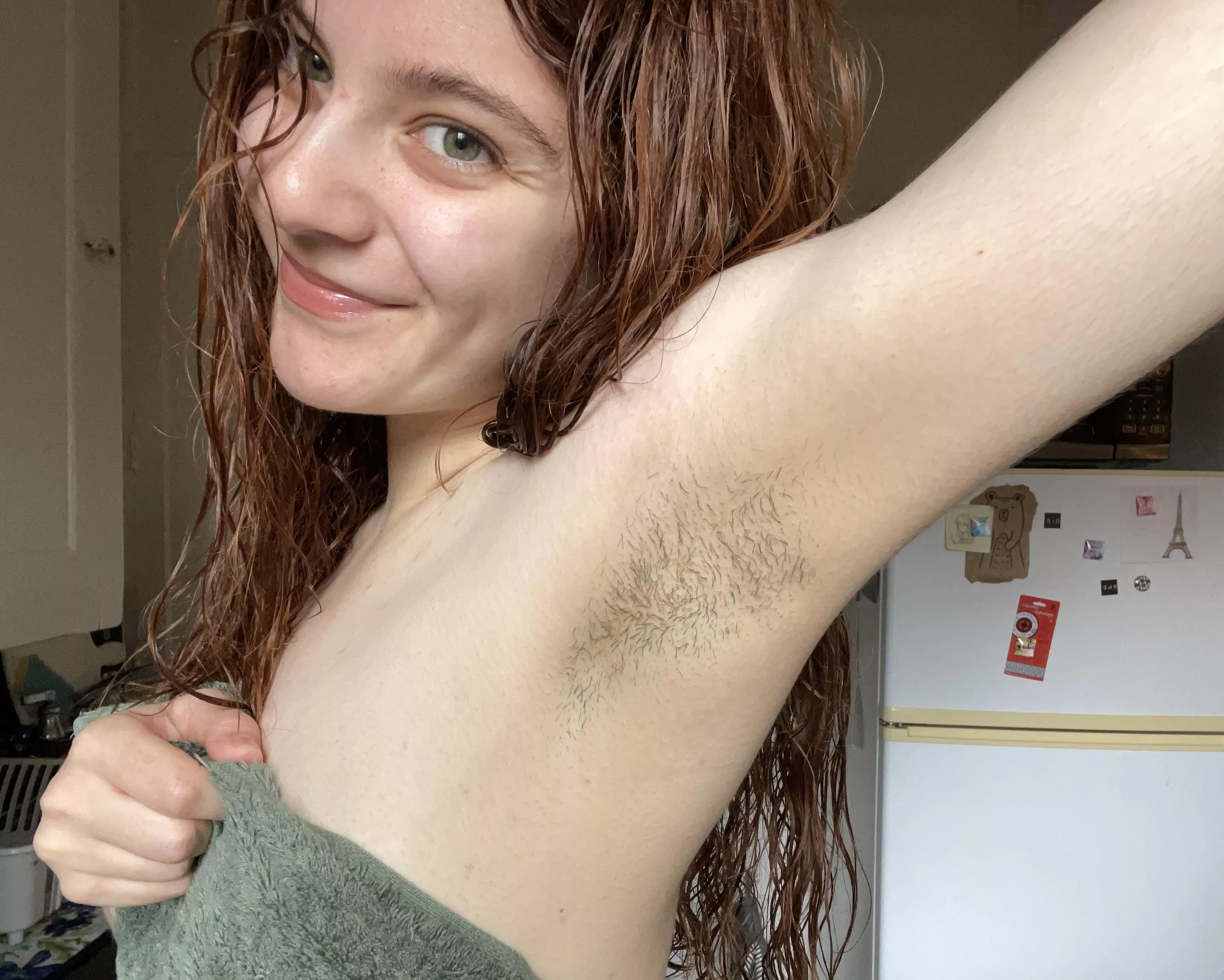 Clean and fresh after my shower 🧼 or should we get them dirty again? 🤭 posted by kittenmeowned