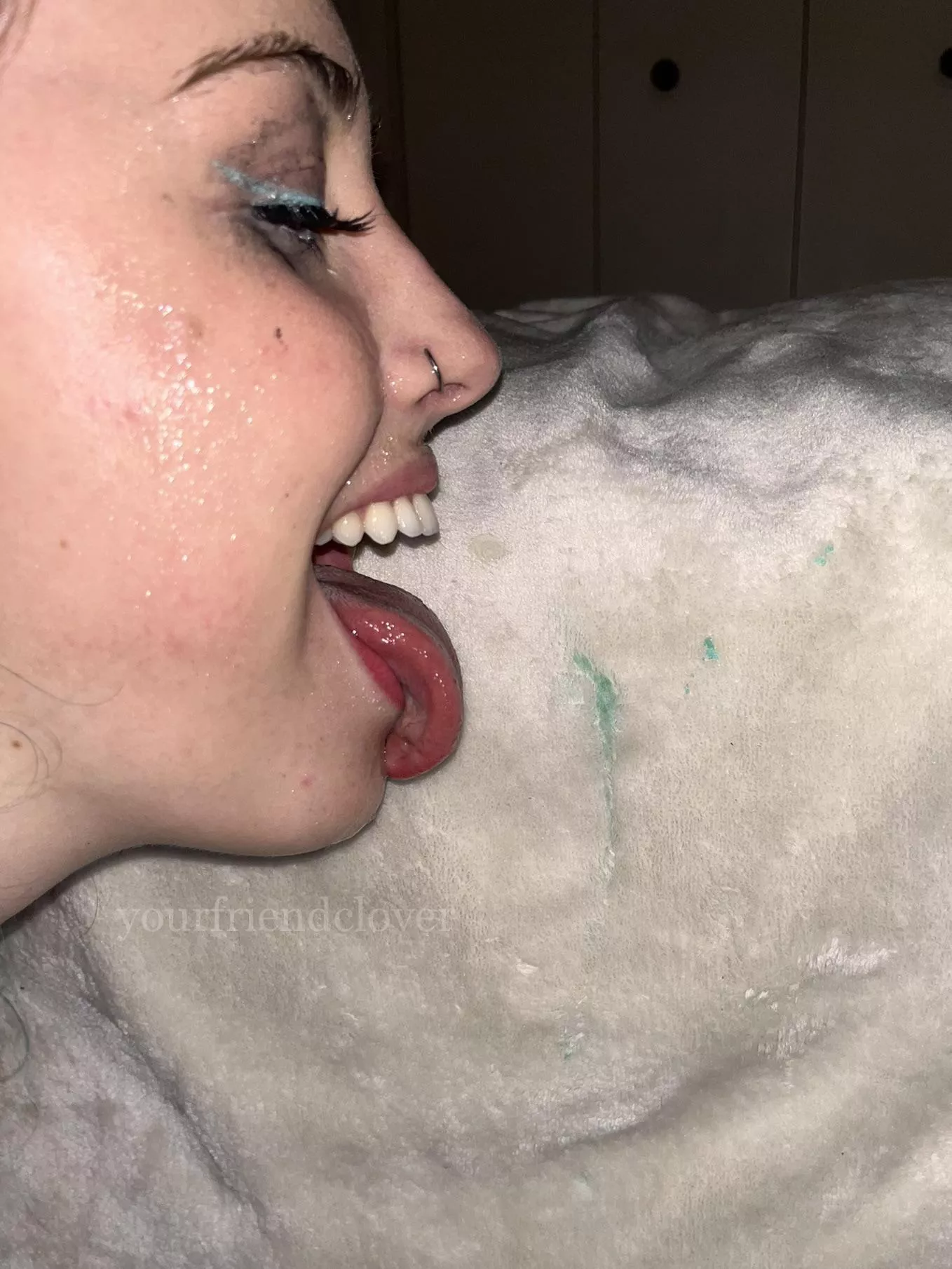 Cleaning up my pop rocks spit. So sticky. posted by yourfriendclover