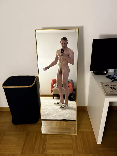 Cock is soft, but the abs are rock hard by pineapple_pat