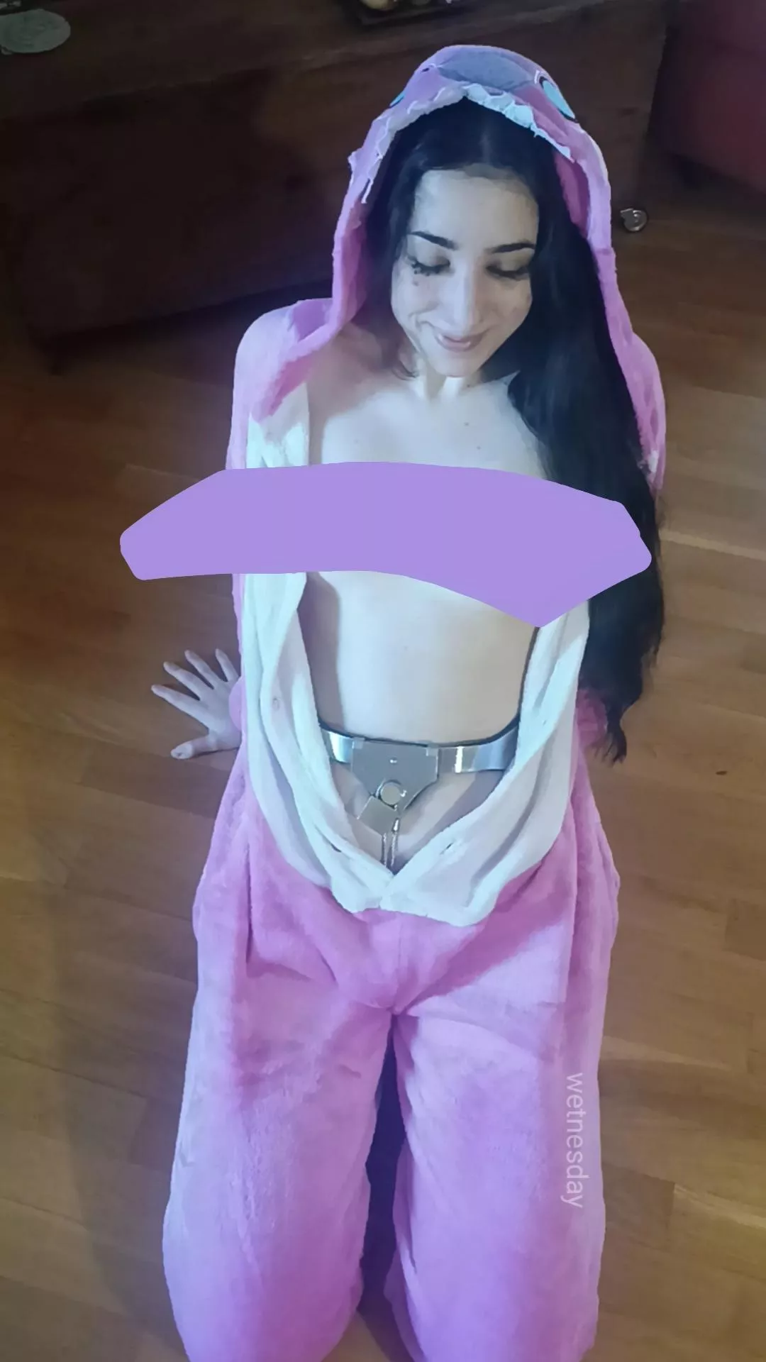 Good morning! I slept locked in this onesie 🧸 posted by wet_nesday