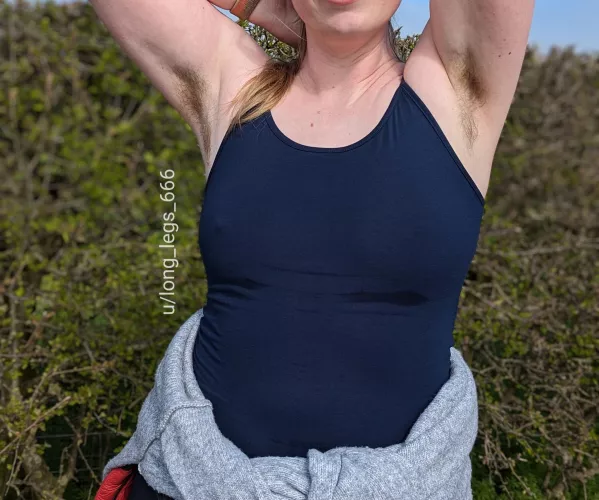 Hairy UK milf showing off my pits in public x by Long_Legs_666