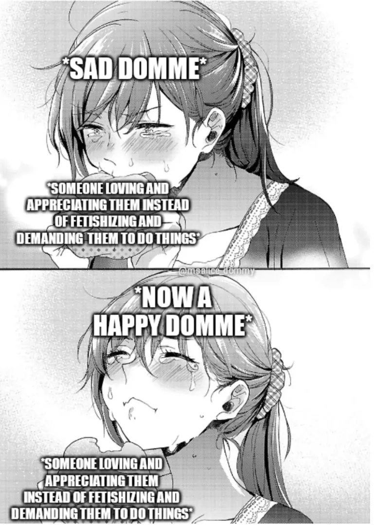 I believe deep down all dommes would like to be loved and understood for who we are and not what we're assumed to be like💜✨ posted by HauntingMobile9773