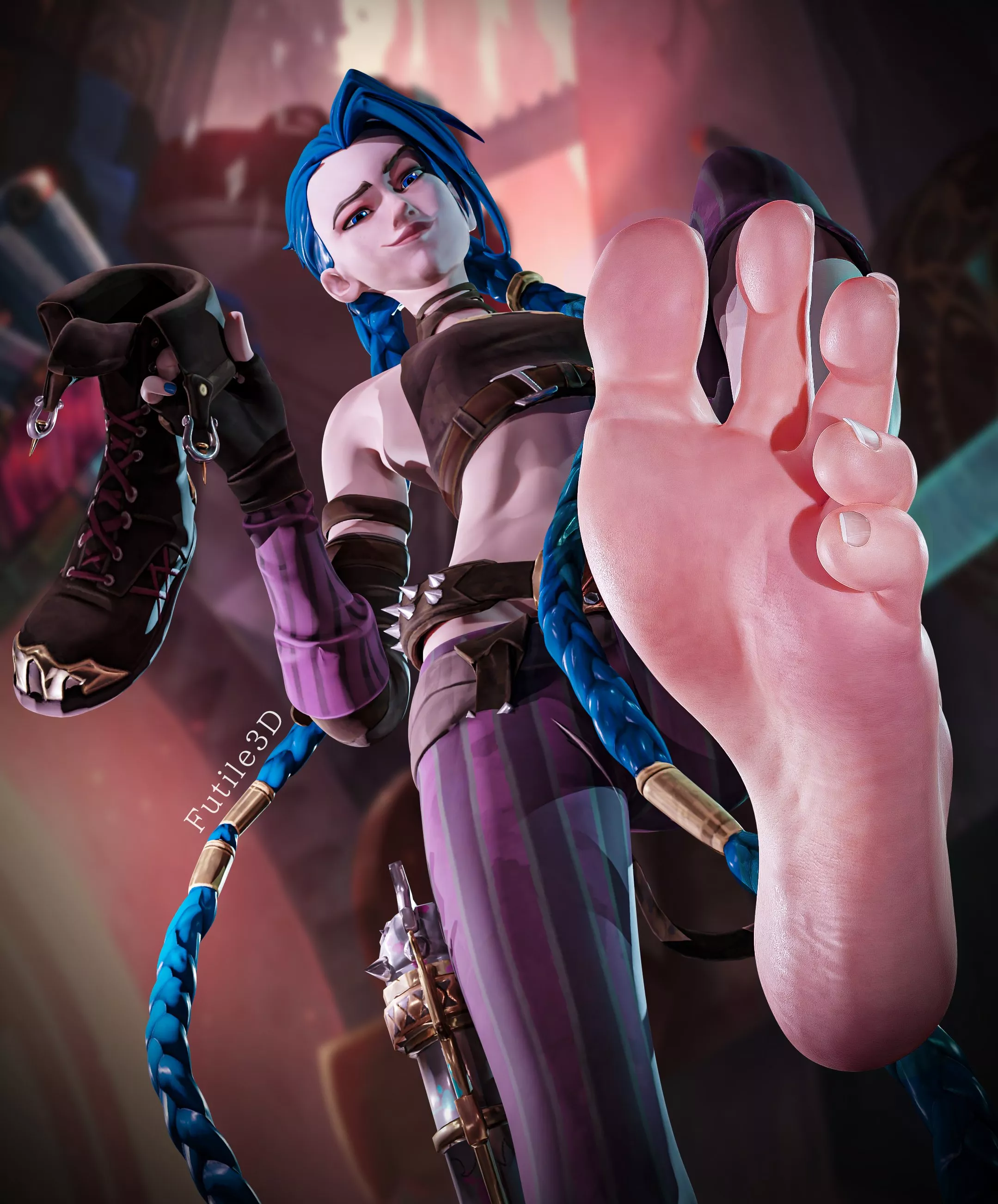 Jinx Takes Control (Futile) [League of Legends] posted by Lachryma_ud