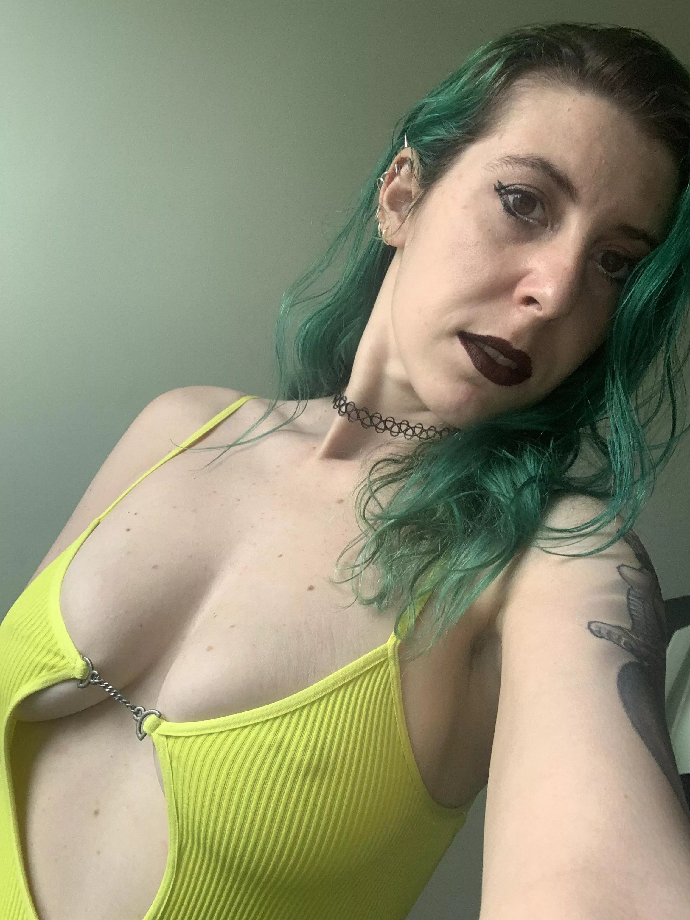 Lime green pokies posted by sirenskiss3