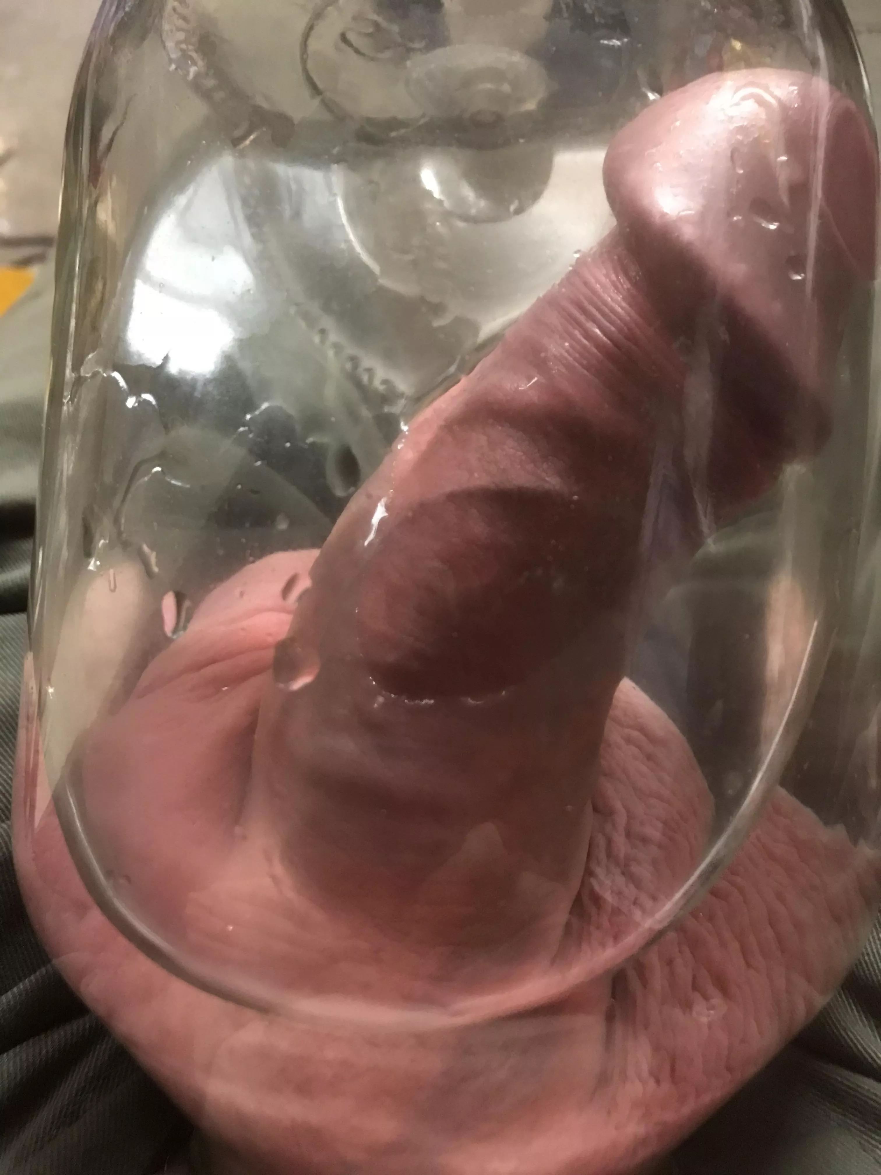 Pumping my cock and balls posted by dom777732