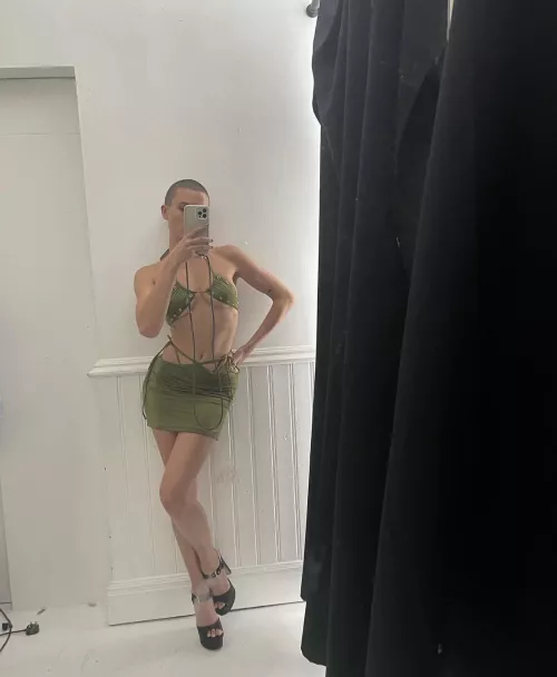 Rex looking hot in a skimpy top and tight and short skirt by immaterra