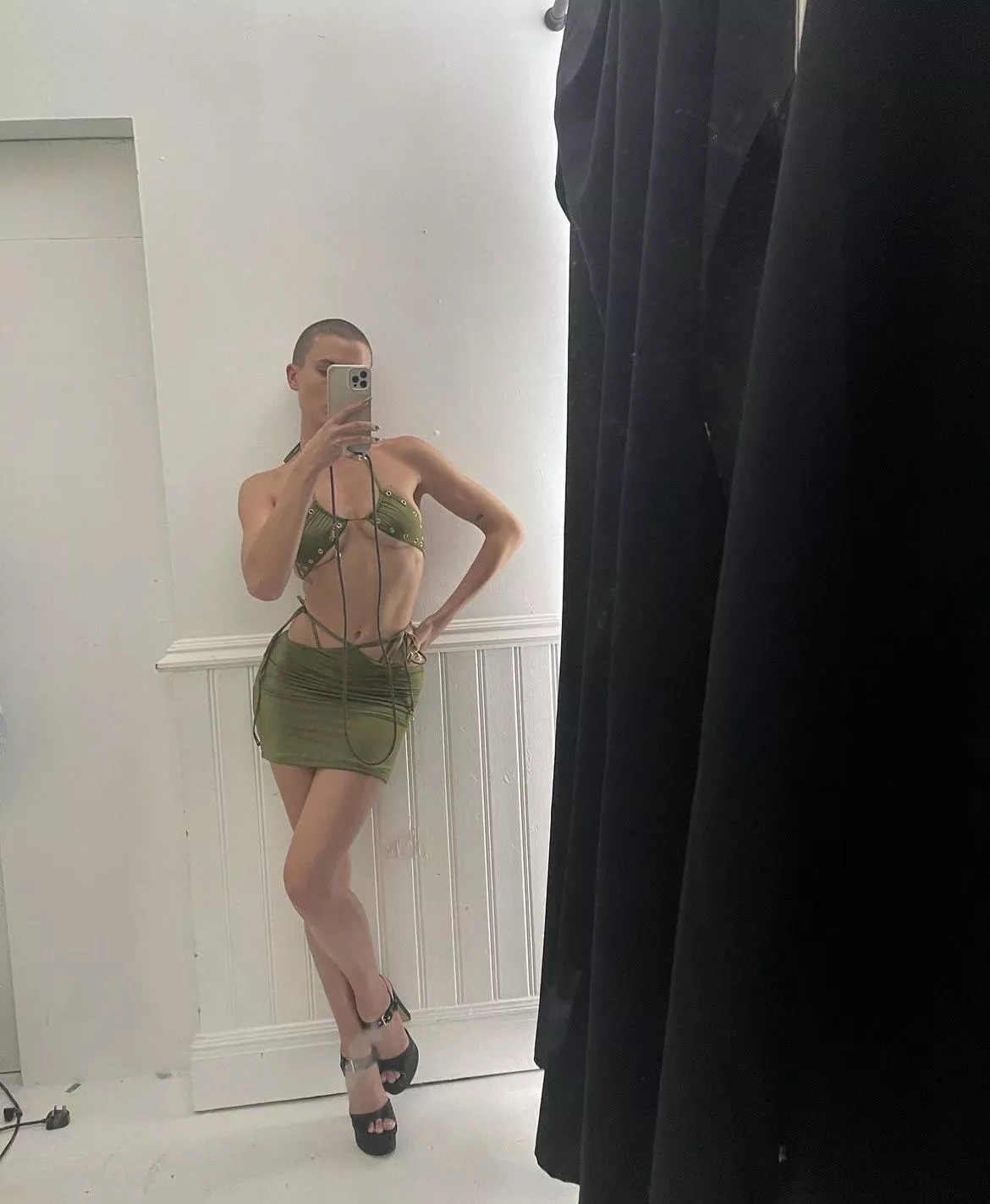 Rex looking hot in a skimpy top and tight and short skirt posted by immaterra