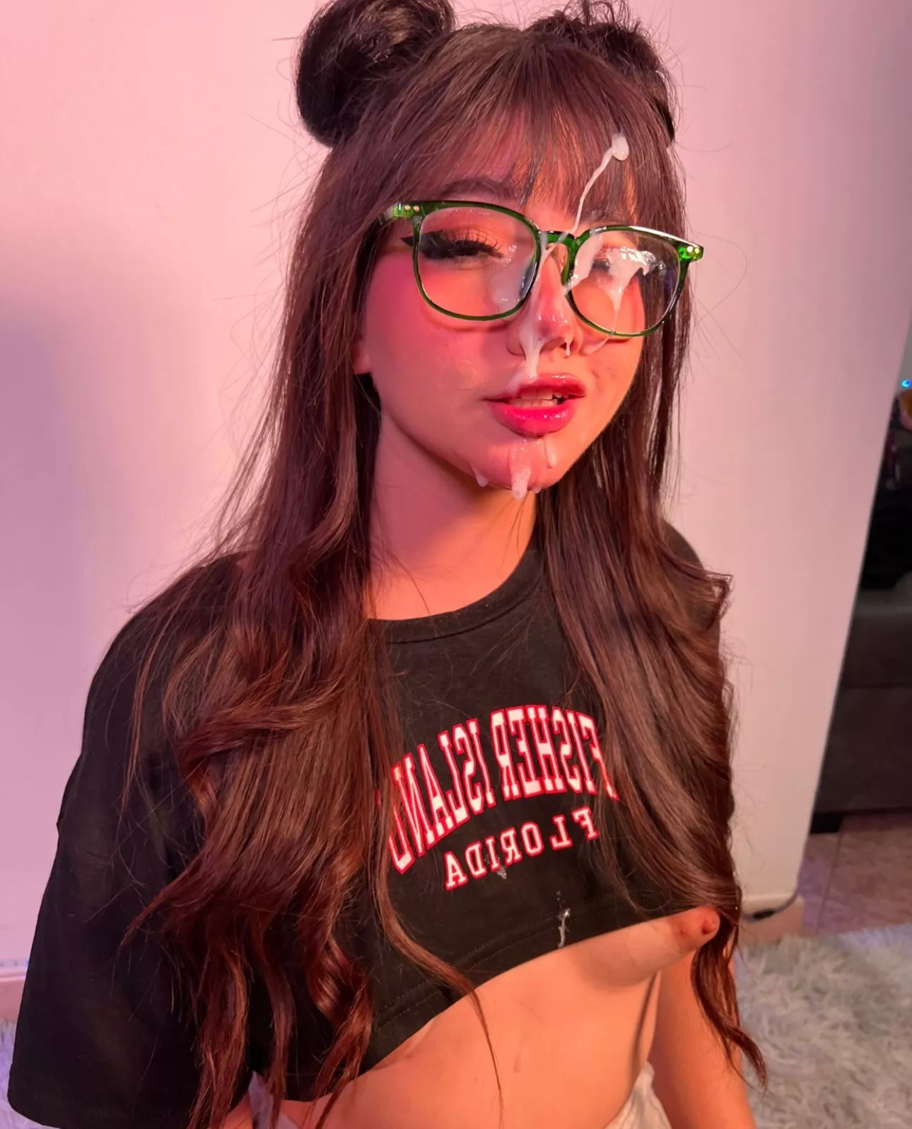 Someone made a mess on her glasses posted by TN_perverted_ff