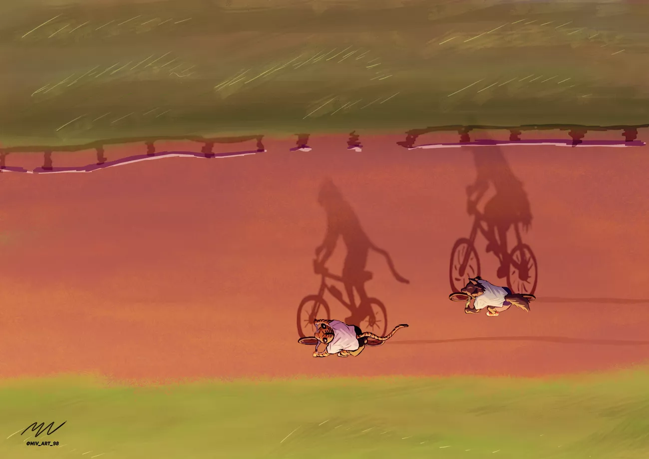 Springtime Evenings [OC] posted by miv_art_98