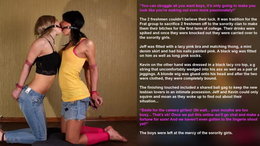 Welcome to the sorority Boys, you are good kissers! 💖💝💋 by morelessw