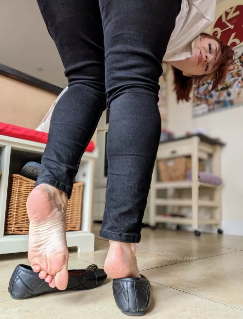 work flats make my feet stinky by LadyFeistyFeet
