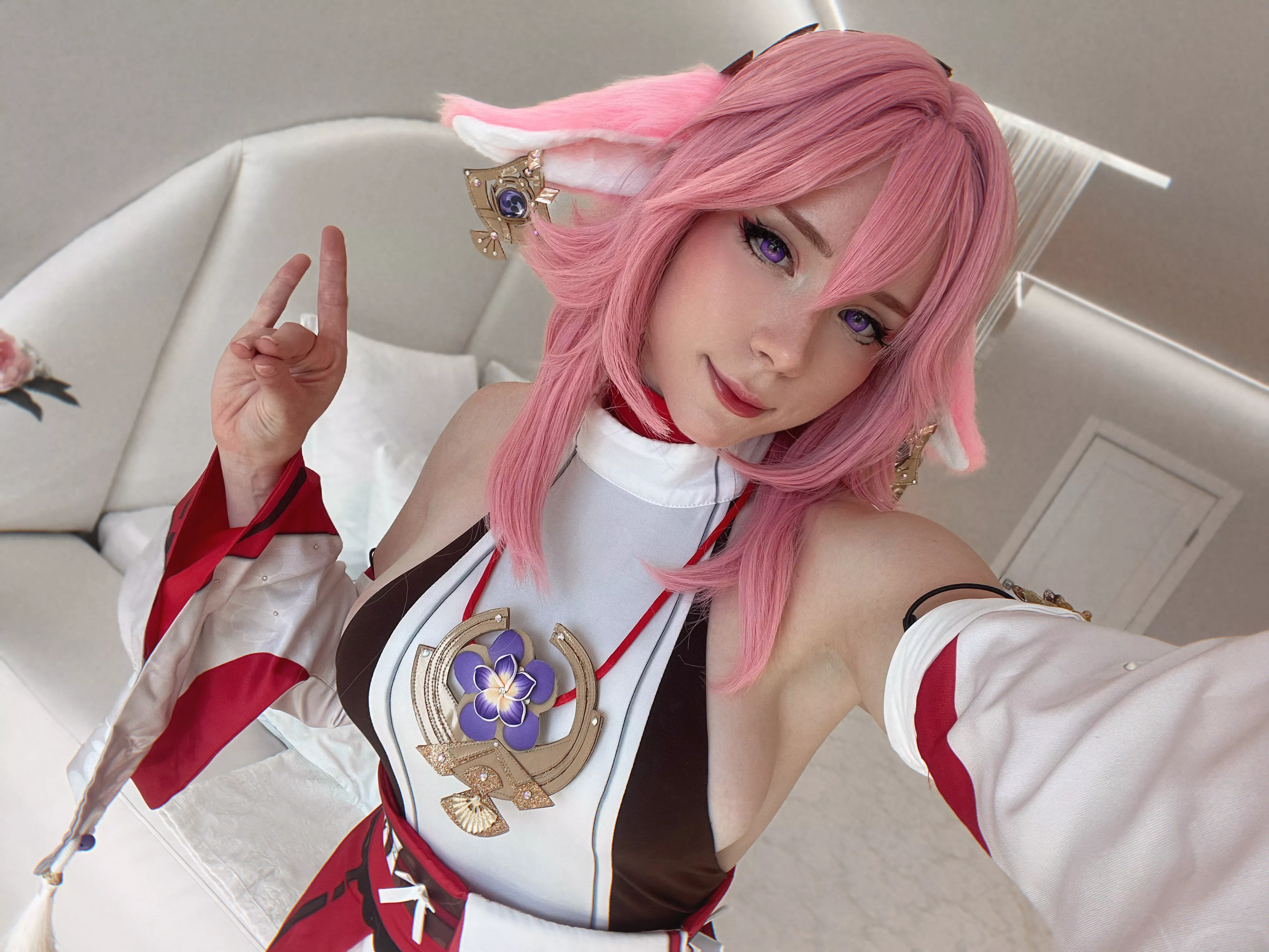 Yae Miko from Genshin Impact cosplay by me (SweetieFox) posted by Sweetie_Fox