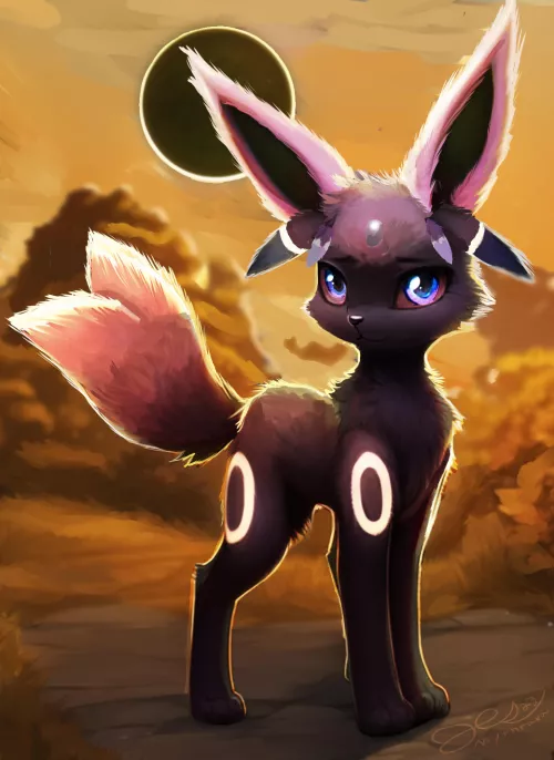 A Umbreon Espeon Fusion by MythRava