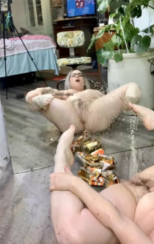 All over my shoes and myself by mitchdoesjess