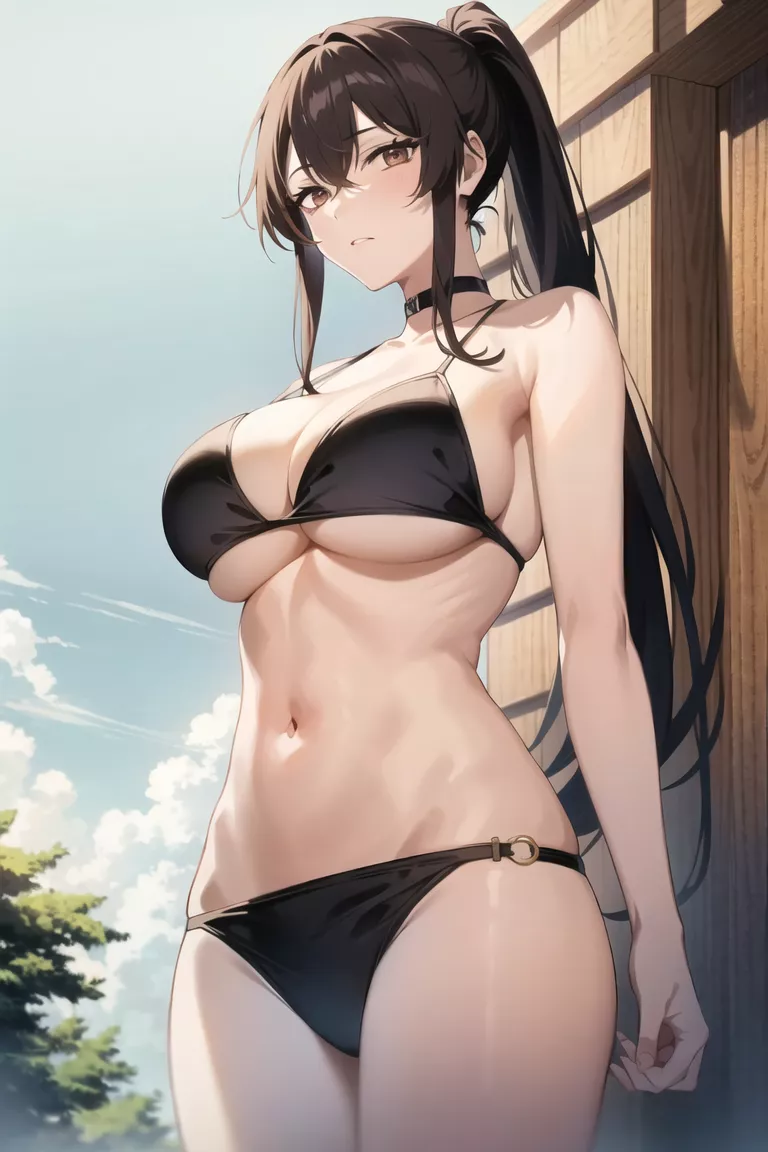 Black Bikini [Hell's Paradise] posted by CheetahSperm18