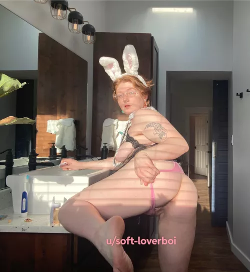 Hoppy Easter! Do you have a nice big carrot for this bunny? by soft-loverboi