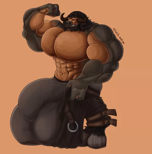 Hyper Bara commission done for a Discord client 😈 by FlamingoImportant675