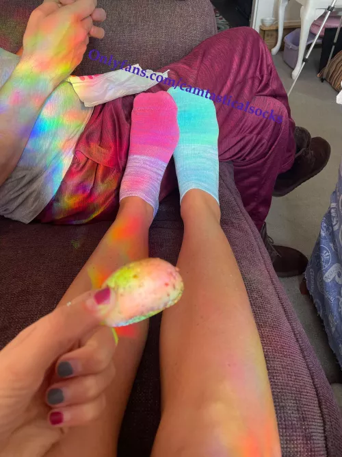 Mismatched Ankle Socks female by camtasticalsocks