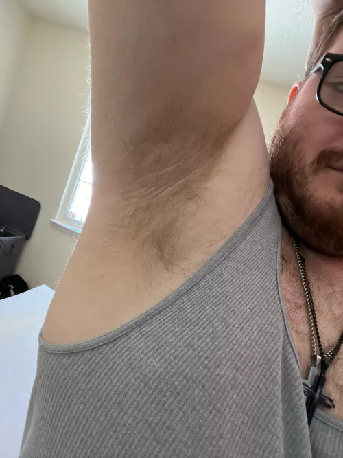 No deodorant after a hot sweaty day of yard work and cleaning the house. Would you mind cleaning them with your tongue? by ProfessorIll8697