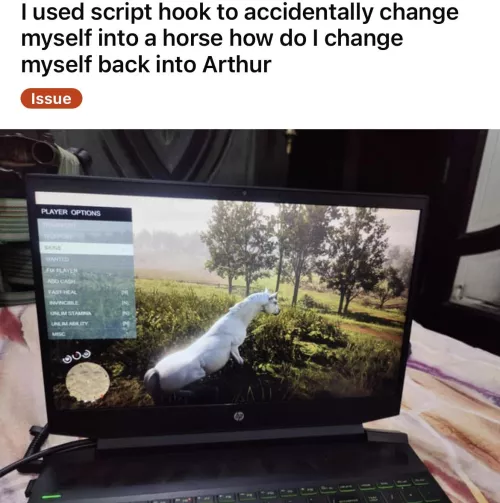 Red Dead Transformation (M Arthur -> Horse) by thetfincident