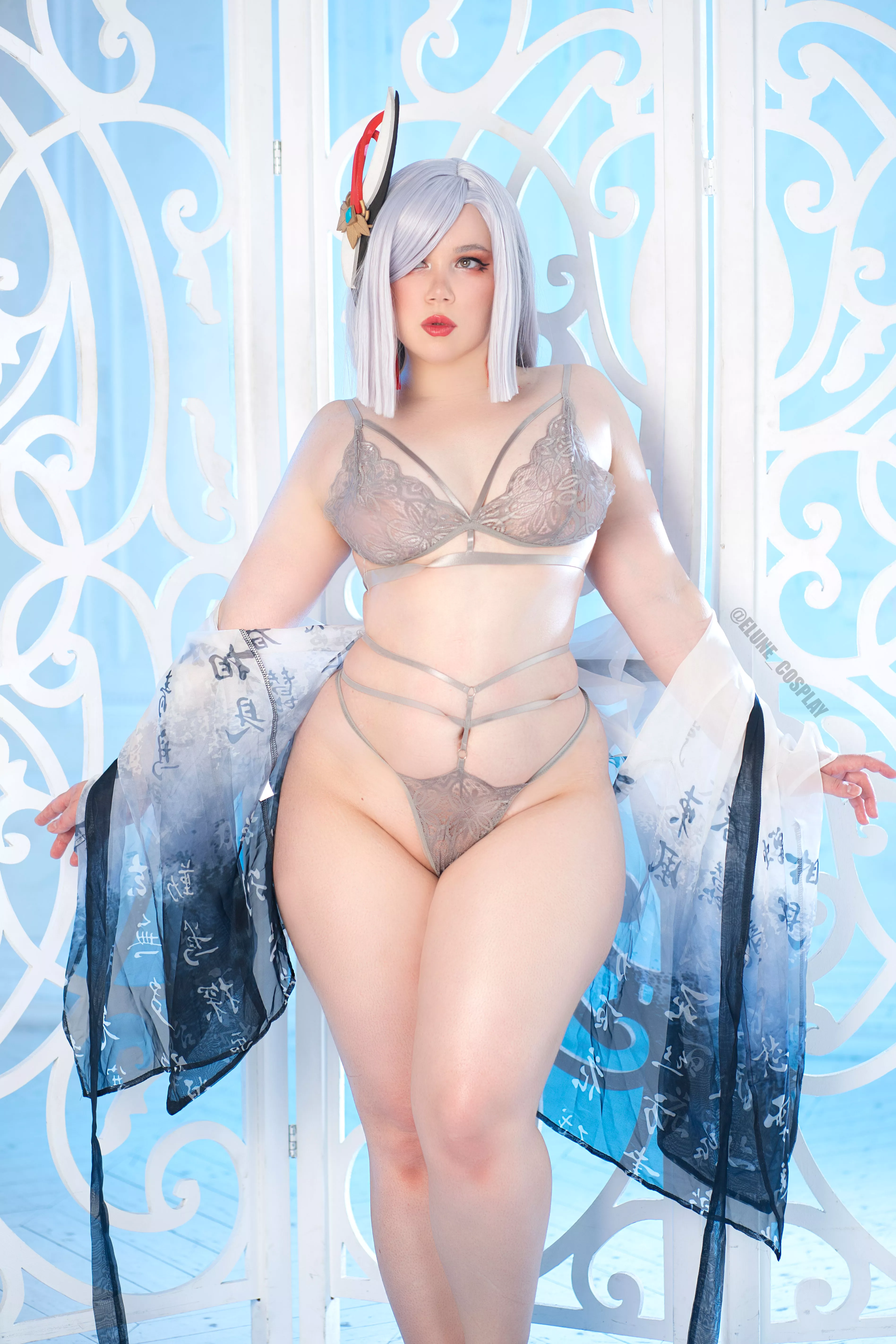 Shenhe by Elune_cosplay posted by Elune_cosplay