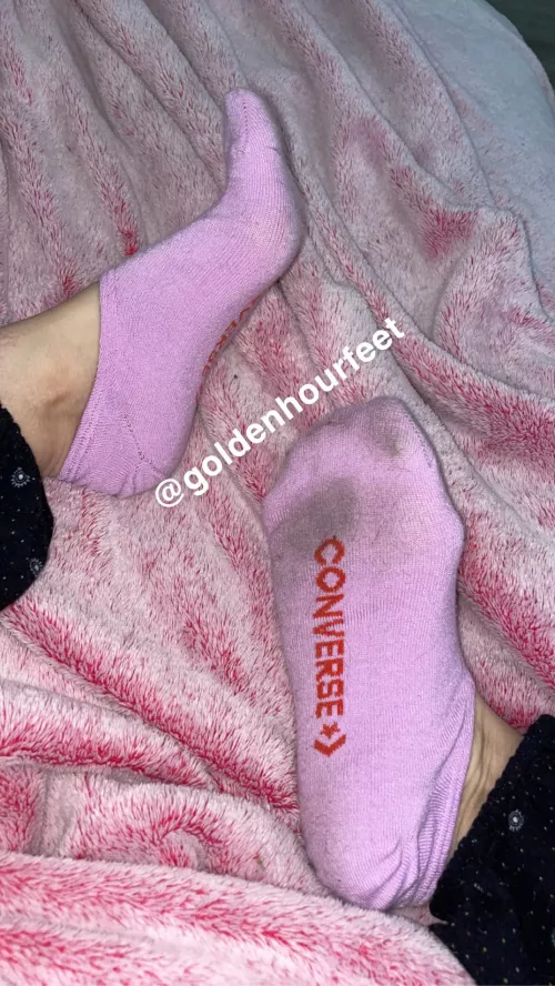 Smelly & ready for your face😈 [selling] by goldenhourfeet