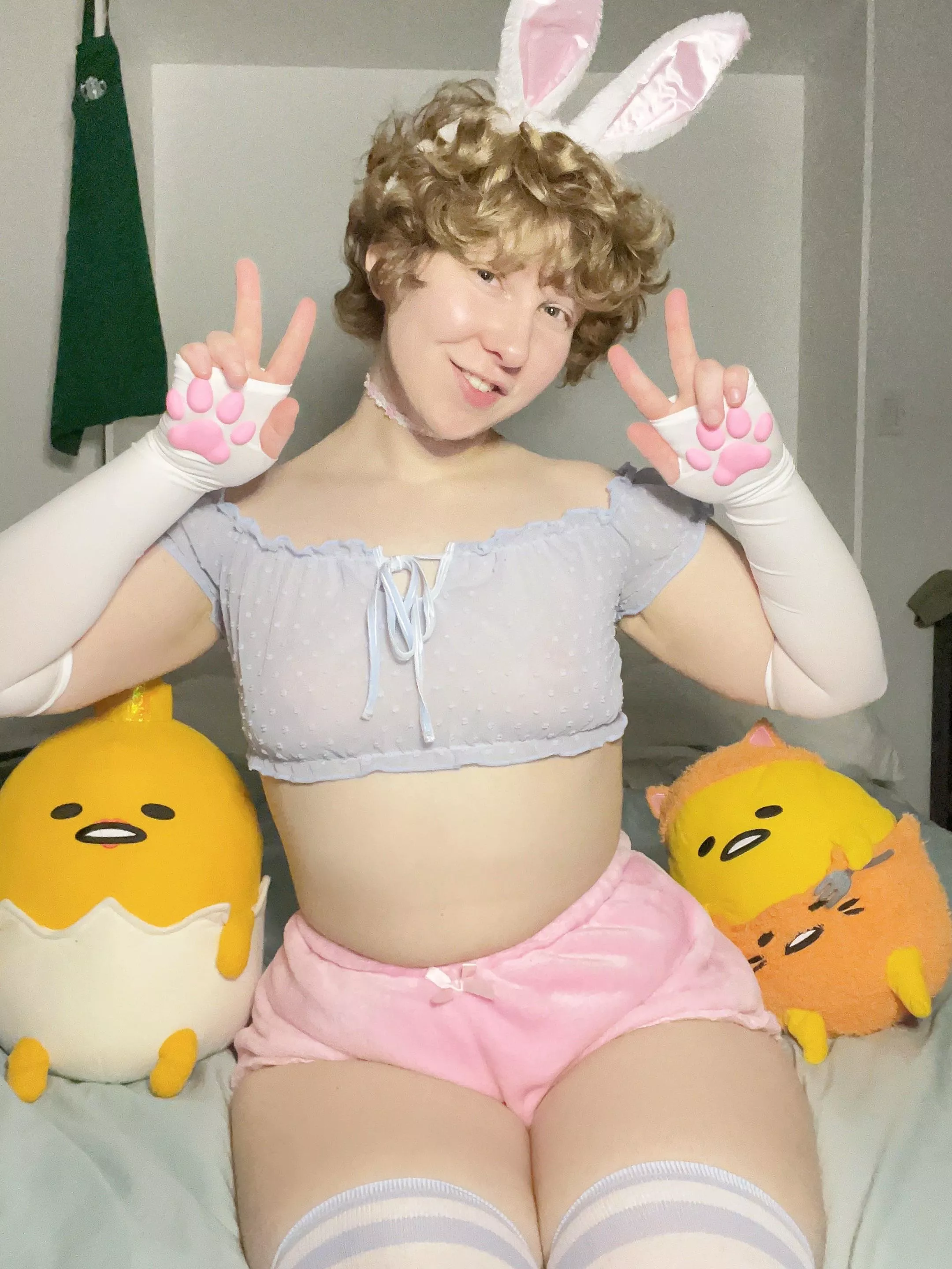 surprise! the easter bunny was just some femboy in bunny ears all along :3 posted by jcatboy