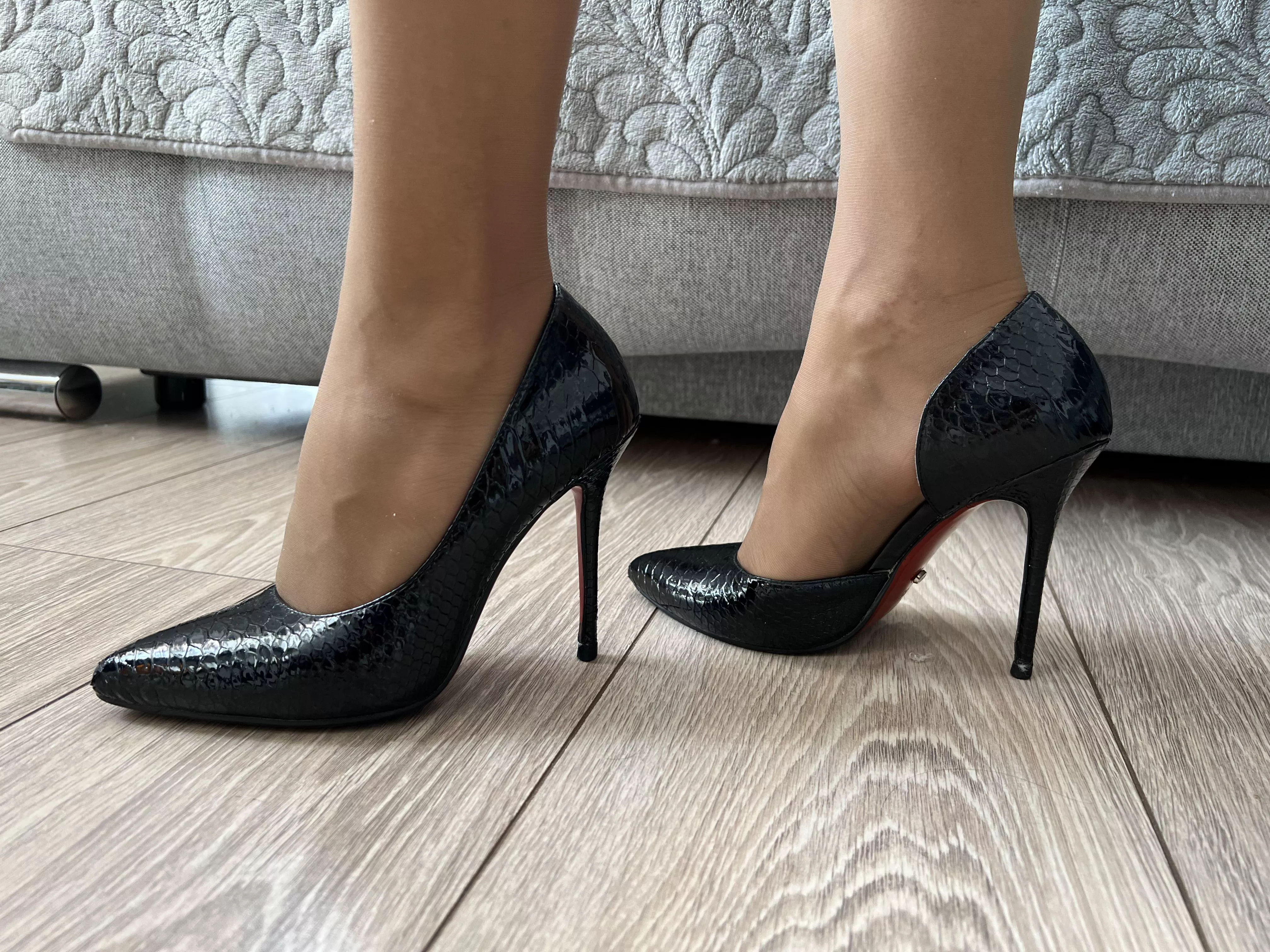These heels look gorgeous on my feet posted by Specialist-Fill-8013
