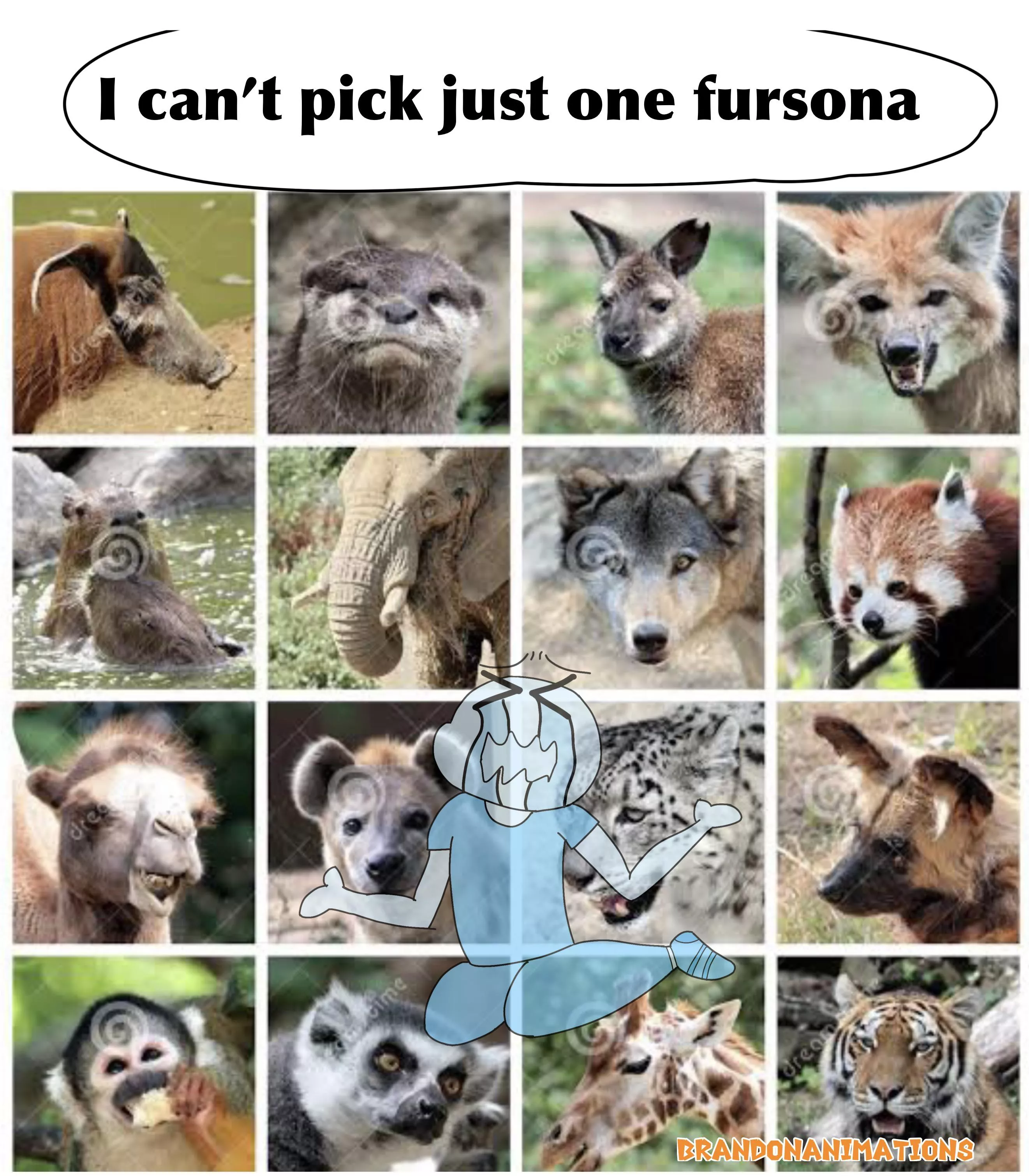 wanna be a shark, but I also wanna be a goat, a deer, a fox, a husky, a bunny & a cat 🥺 posted by Brandonanimations