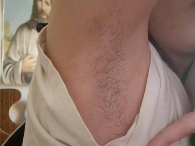 what did you see first? my armpit to lick or Jesus who judges us? by Suspicious_nirv