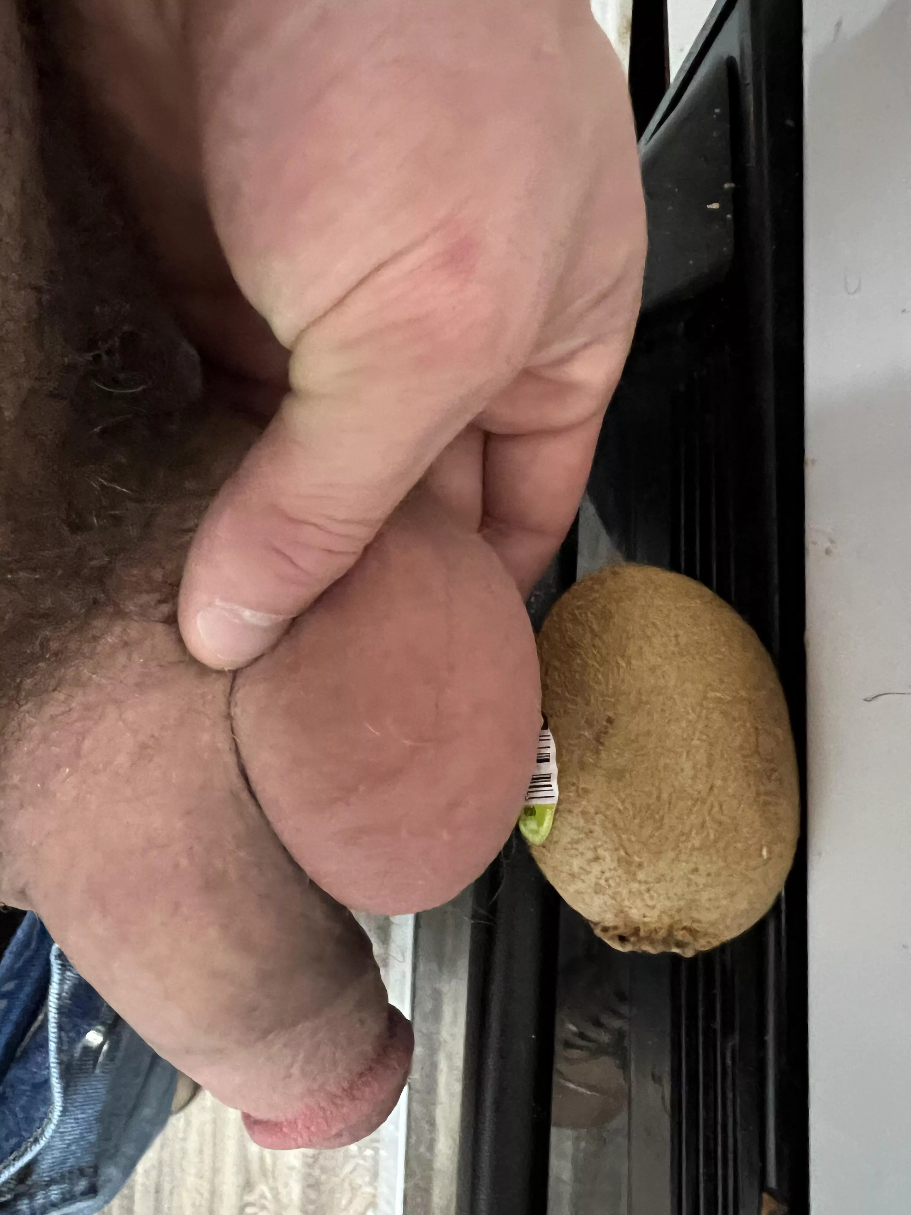 You like a man with balls the size of a kiwi each? posted by bigwhitehairymeat