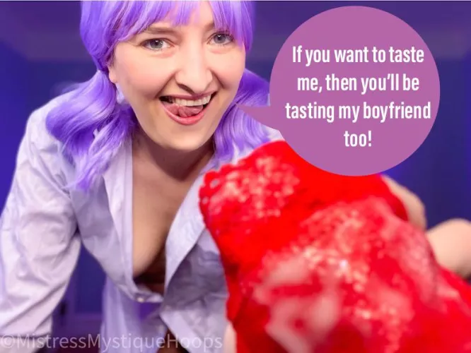But you want to taste him too. Admit it! by MistressMystiqueHoop