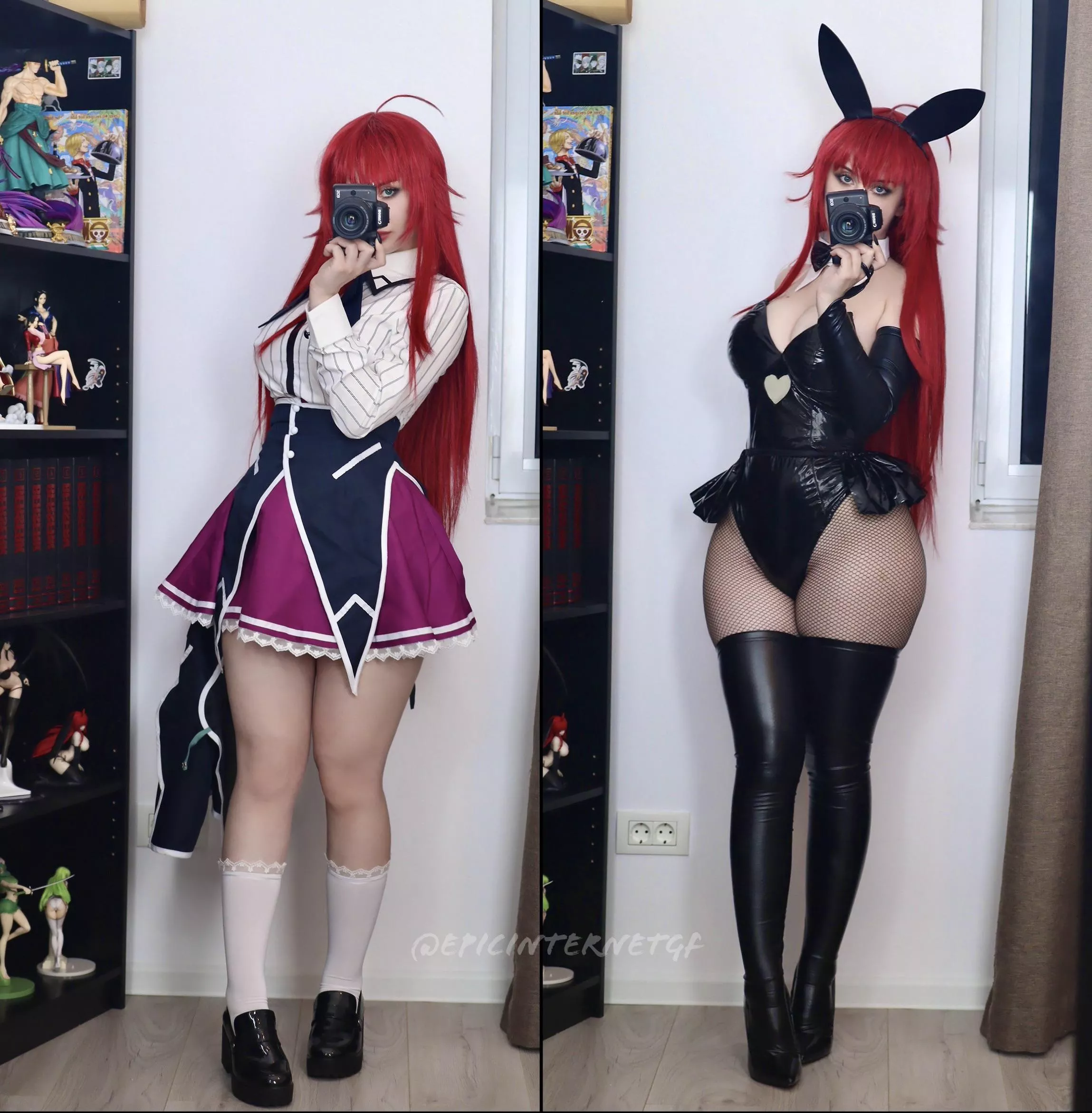 did a Rias Gremory bunny cosplay for Easter! posted by aniku_