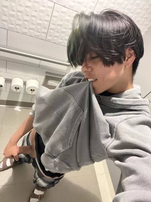 Dorm bathrooms are fun hehe 😈💦 by Due_Discipline_2185