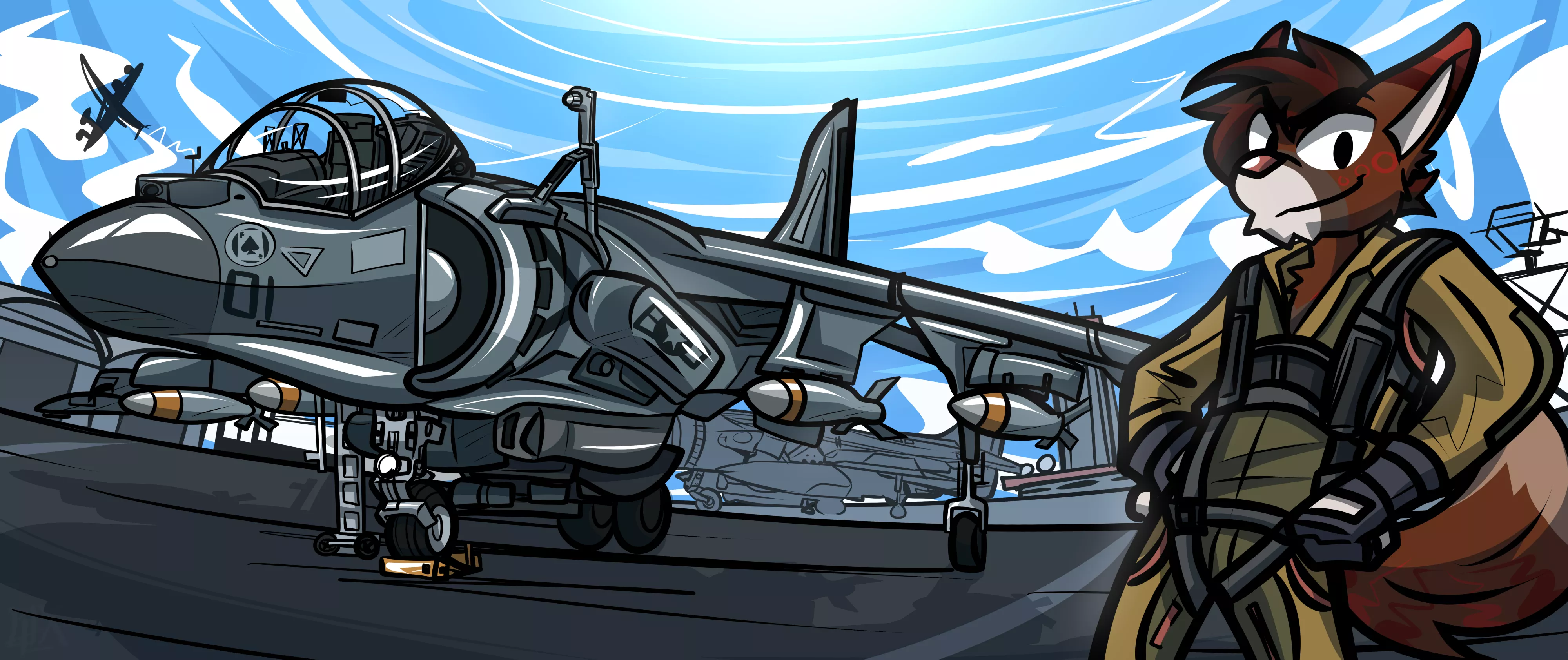 fighter jet // by me [commission] posted by quiflexx