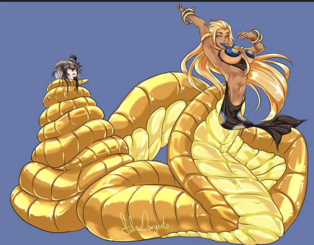 Golden lamia by ezatullahx