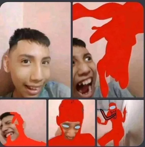 Guy turns into imposter from among us by fnaf-fan12345