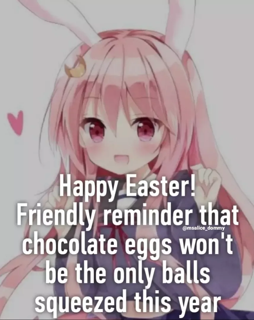 Happy Easter! Don't worry it'll be a gentle squeeze💜✨ by HauntingMobile9773