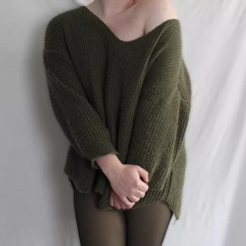 Is this sweater too short to be a dress? 😝 by LillyInLace