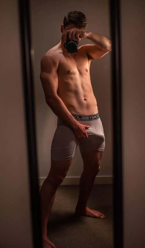 Love showing off my big bulge by Maple_Cock