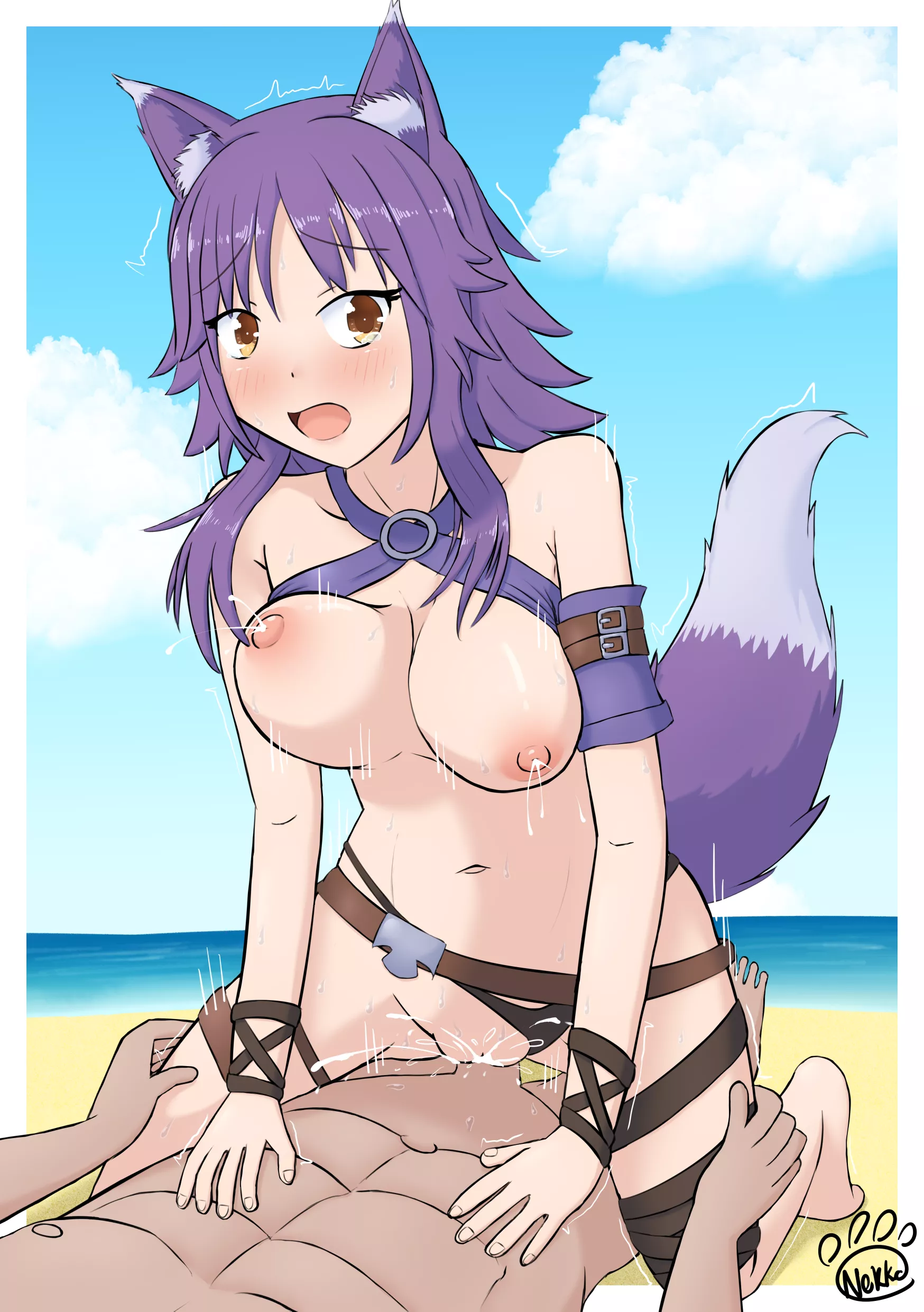 Makoto riding (OC) [Princess Connect! Re:Dive] posted by nekkothewafer