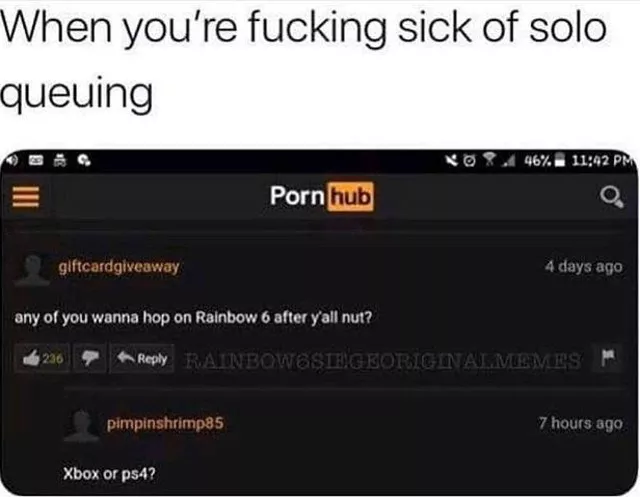 Pornhub, the Tinder for gaming posted by mr_vora